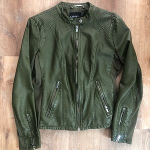 Express Faux Leather Moto Jacket